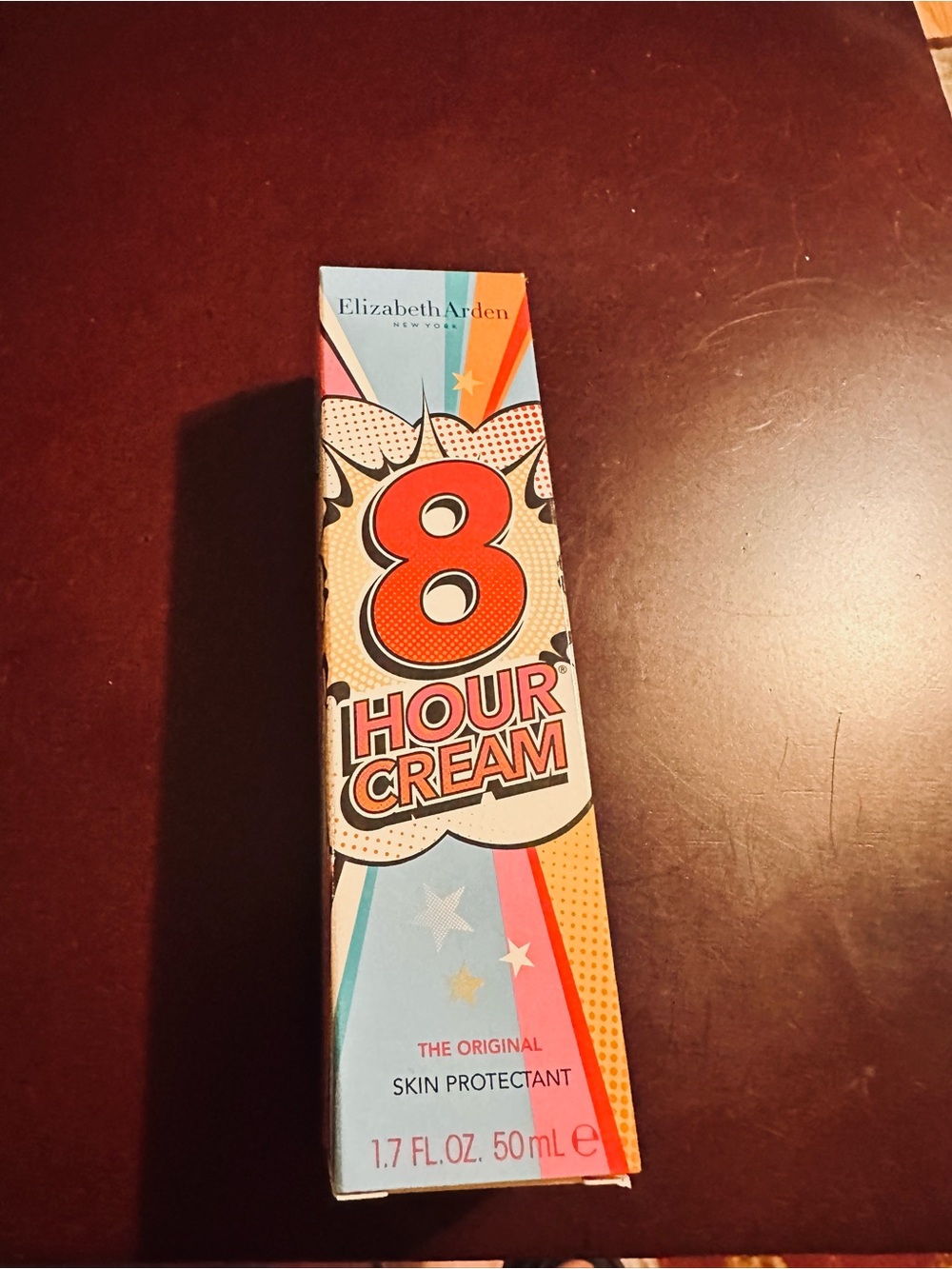 Elizabeth Arden 8 Hour Cream - Light Blue, Orange & Red Pop-Art Tube